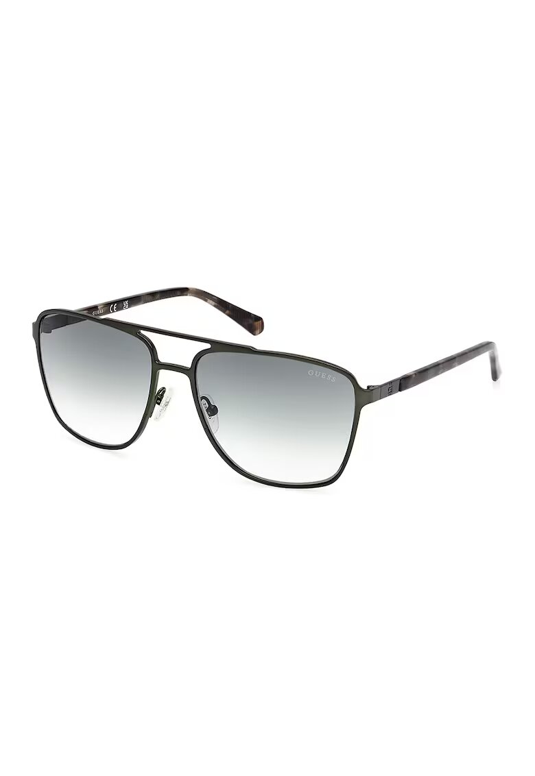 Guess Слънчеви очила Aviator с градиента - Черен/Сив