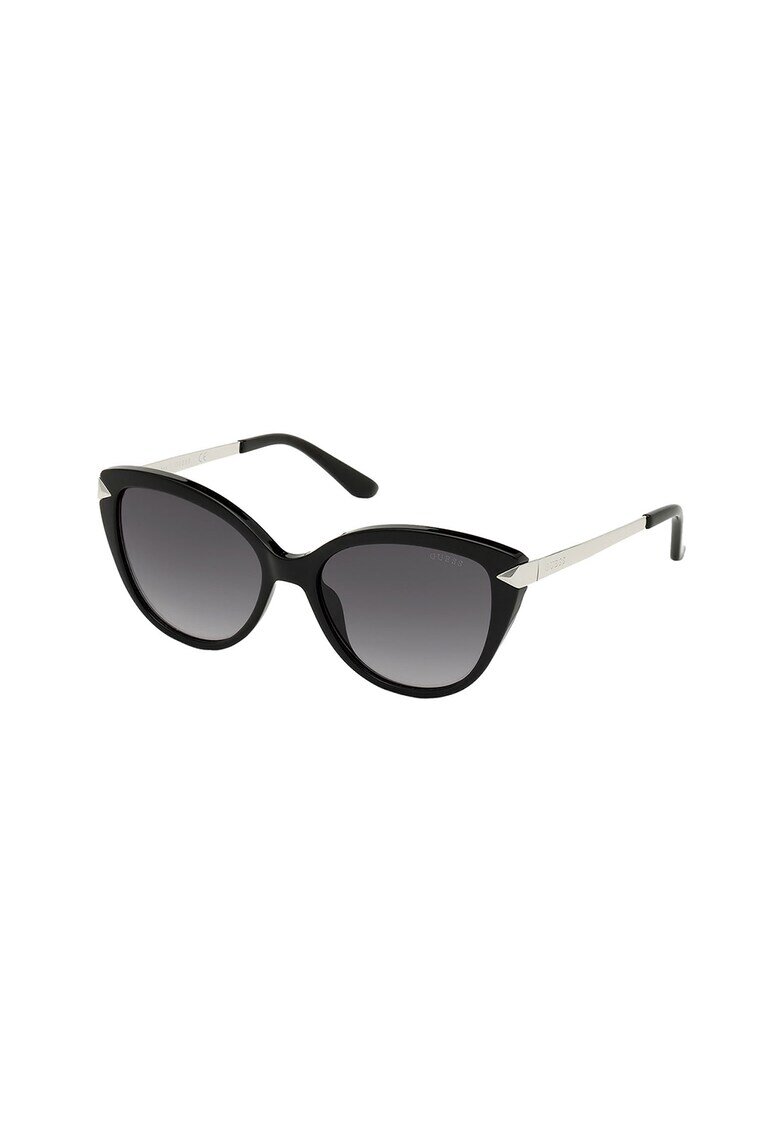 Guess Слънчеви очила Cat-Eye - Черен/Сребрист