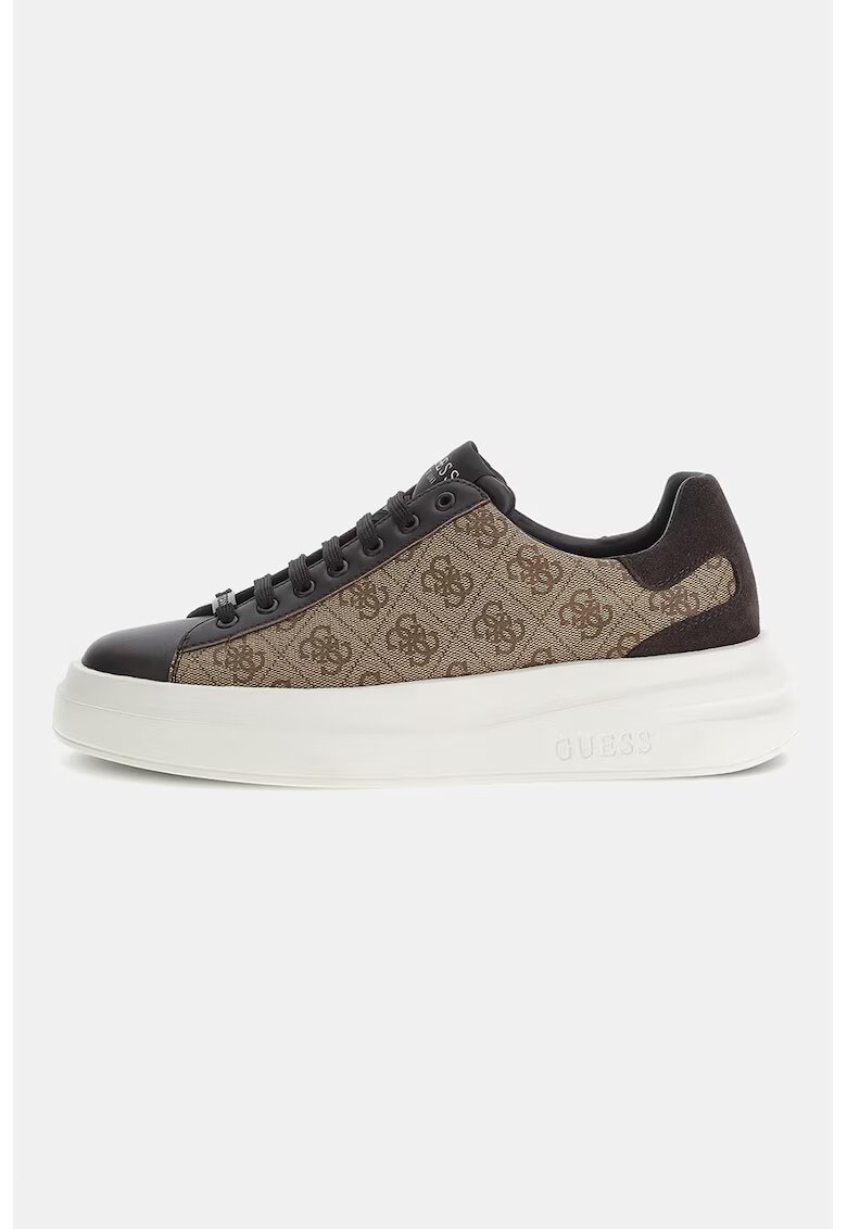Guess Спортни обувки на лога - Кафяв/Бежов