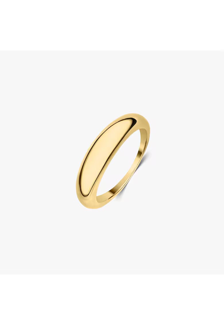 INDIRA Сребърен пръстен Golden Thin Dome