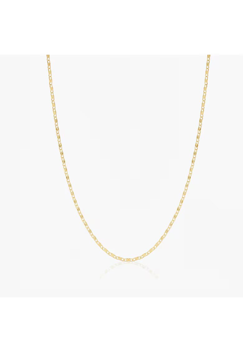 INDIRA Сребърно колие Golden Anchor