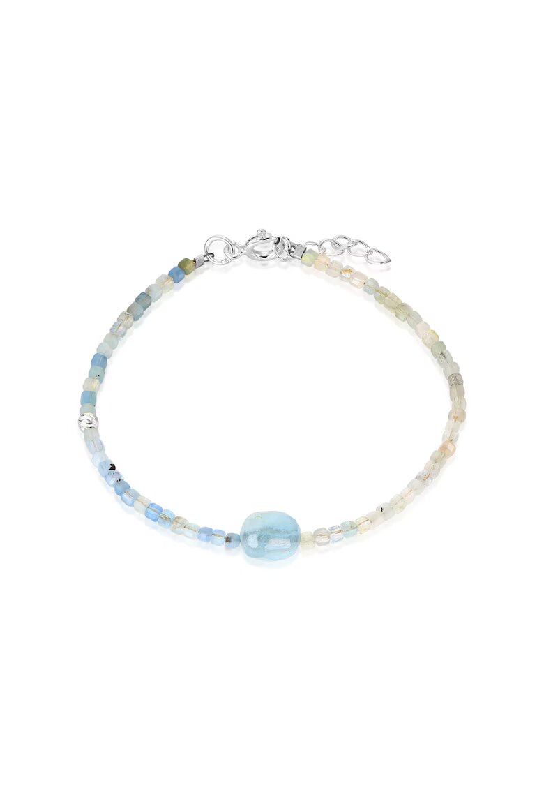 IOANA PREDA Йоана Преда - Сребърна гривна Light Blue - Синя