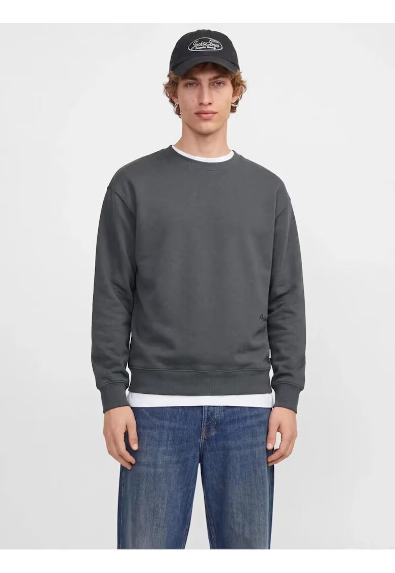 Jack & Jones Мъжка блуза с кръгло деколте и принт на гърба - JORNORREBRO