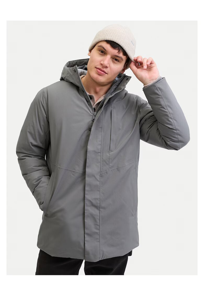 Jack & Jones Мъжко зимно яке Jack Jones сиво