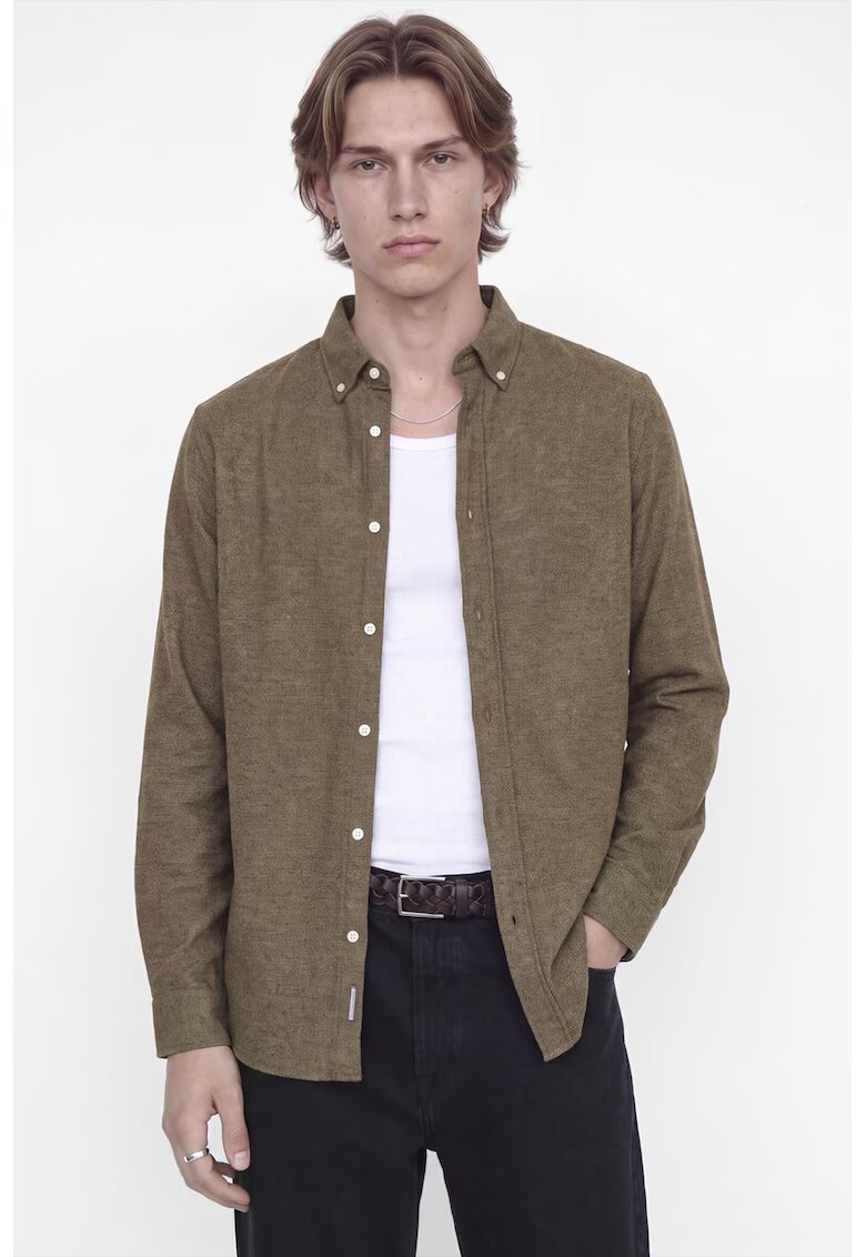 Jack & Jones Памучна риза с яка с копчета