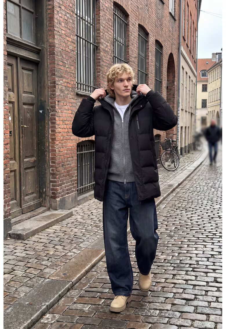 Jack & Jones Подплатено зимно яке с джобове с цип