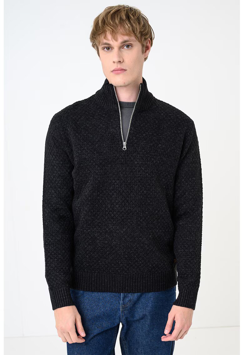 Jack & Jones Пуловер Blake с къс цип