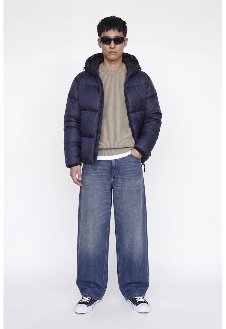 Jack & Jones Рипсен пуловер с органичен памук