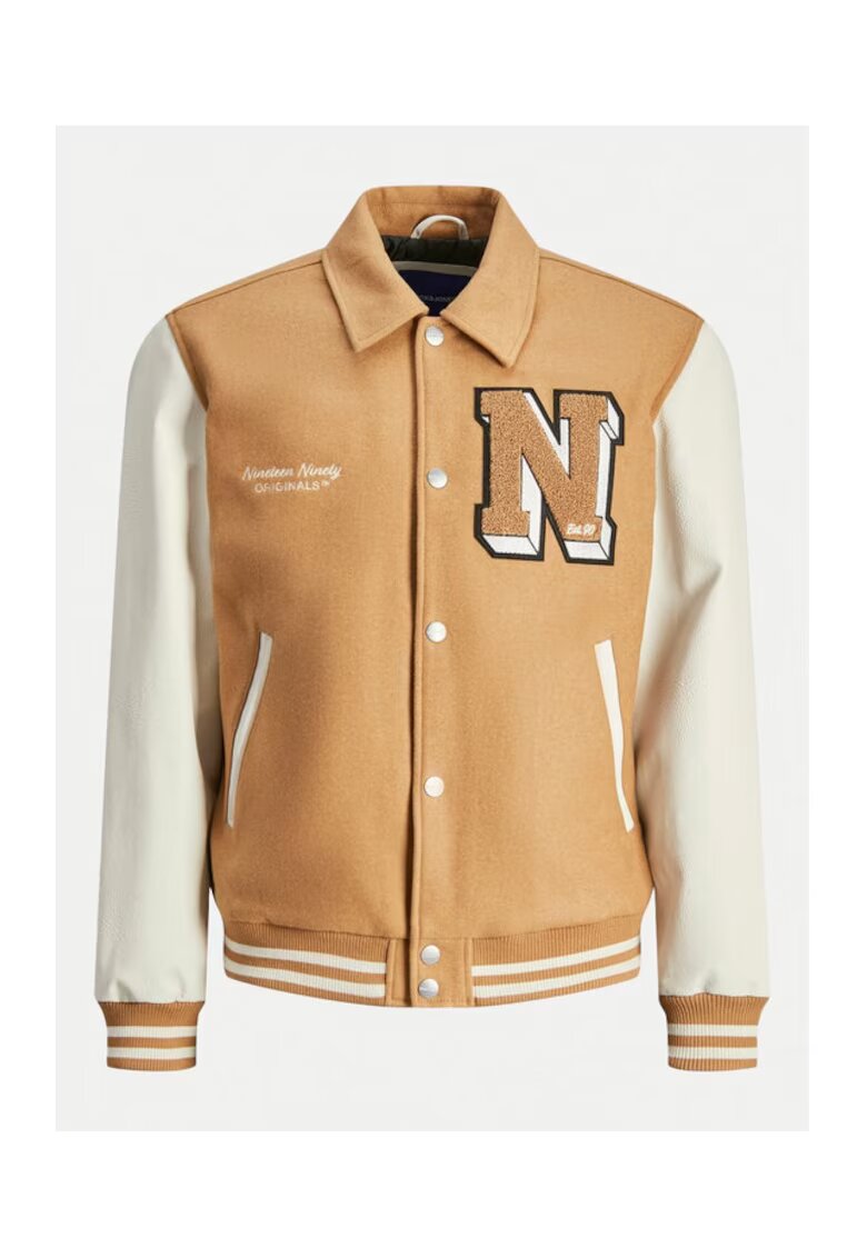 Jack  Jones Яке бомбър Jack&Jones Carter 12260455 Бежово - стандартна кройка - полиестер