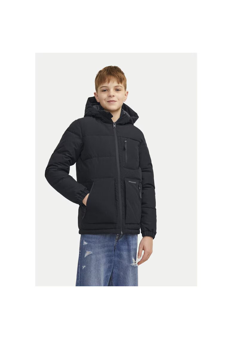 Jack  Jones Яке за момче - 304388637 - Рециклиран полиестер - Черно