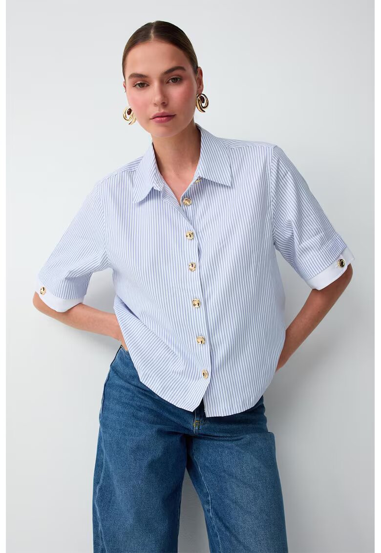 JIMMY KEY Къса раирана риза