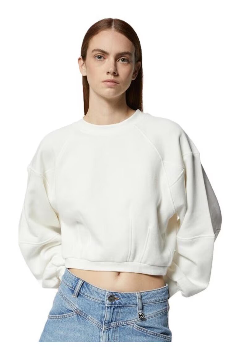 John Richmond Дамска блуза SWEATSHIRT CIOFU - Памук - Бяла