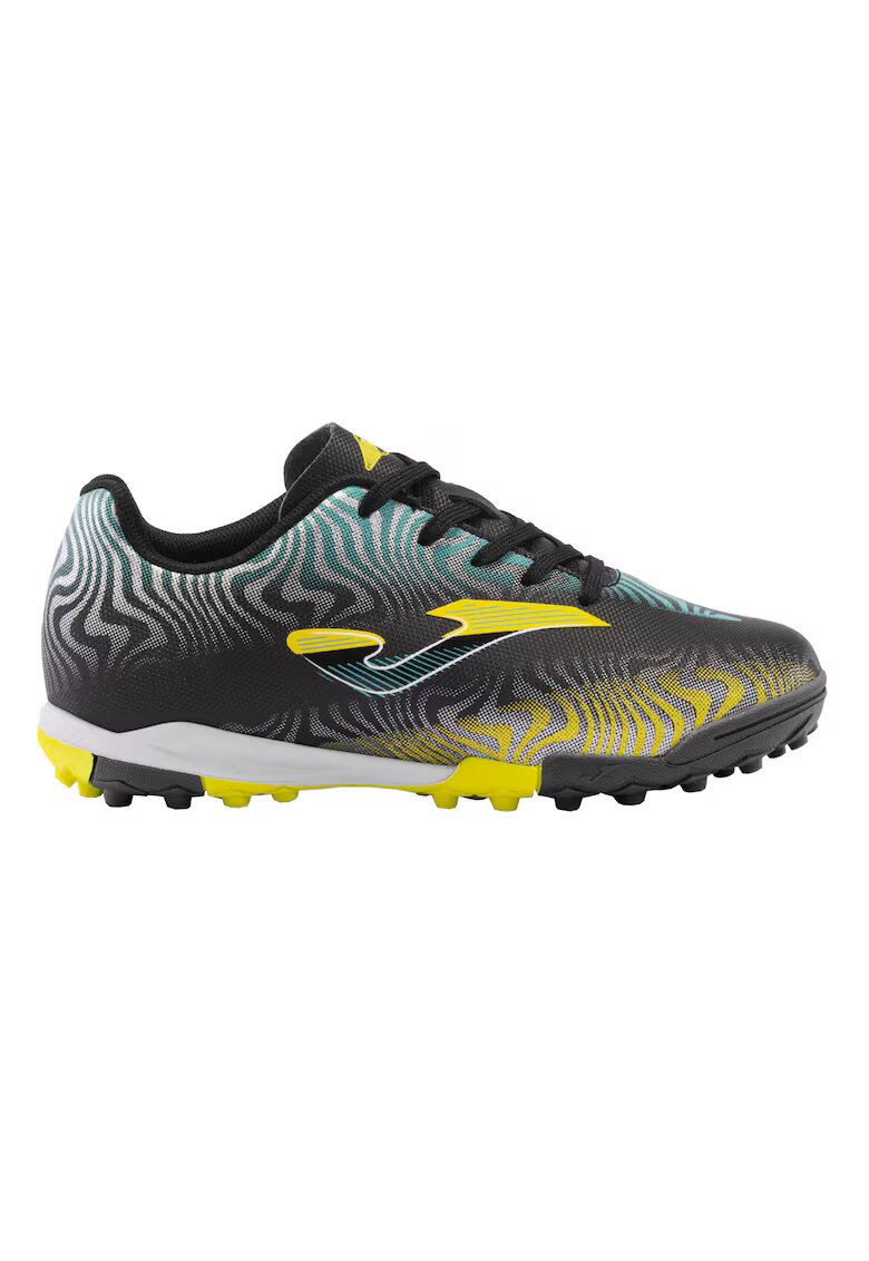 Joma Детски футболни обувки с връзки Evolution за синтетичен терен EVJW2401TF - 35.5 EU - Black-Yellow Black