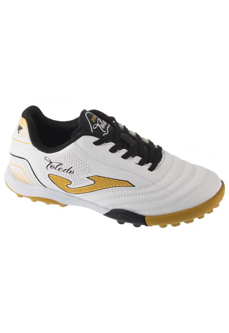 Joma Детски футболни обувки - Toledo Jr 2502 TF TOJW2502TF - екологична кожа - бял -