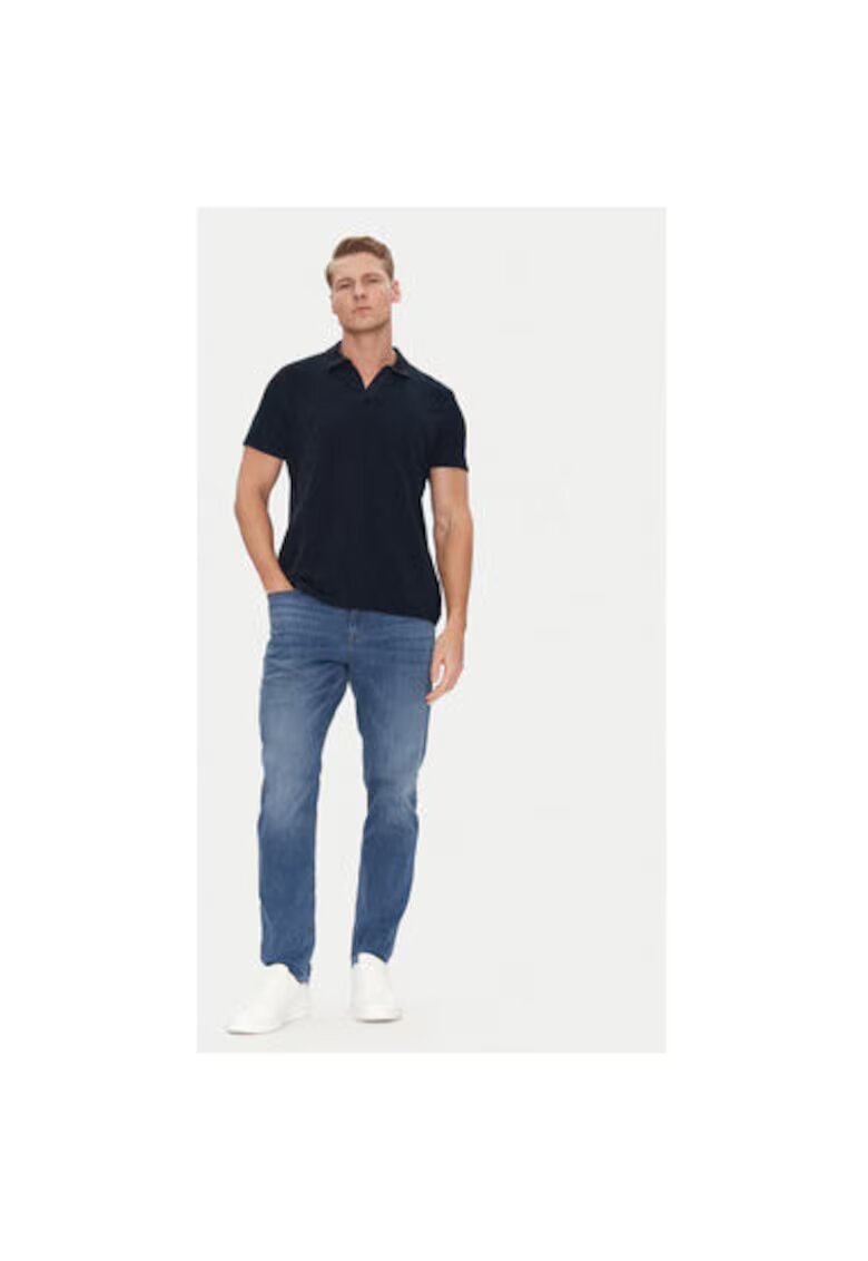 JOOP Jeans Мъжка поло тениска - 10019354 30045767 - Памук - Тъмносиньо