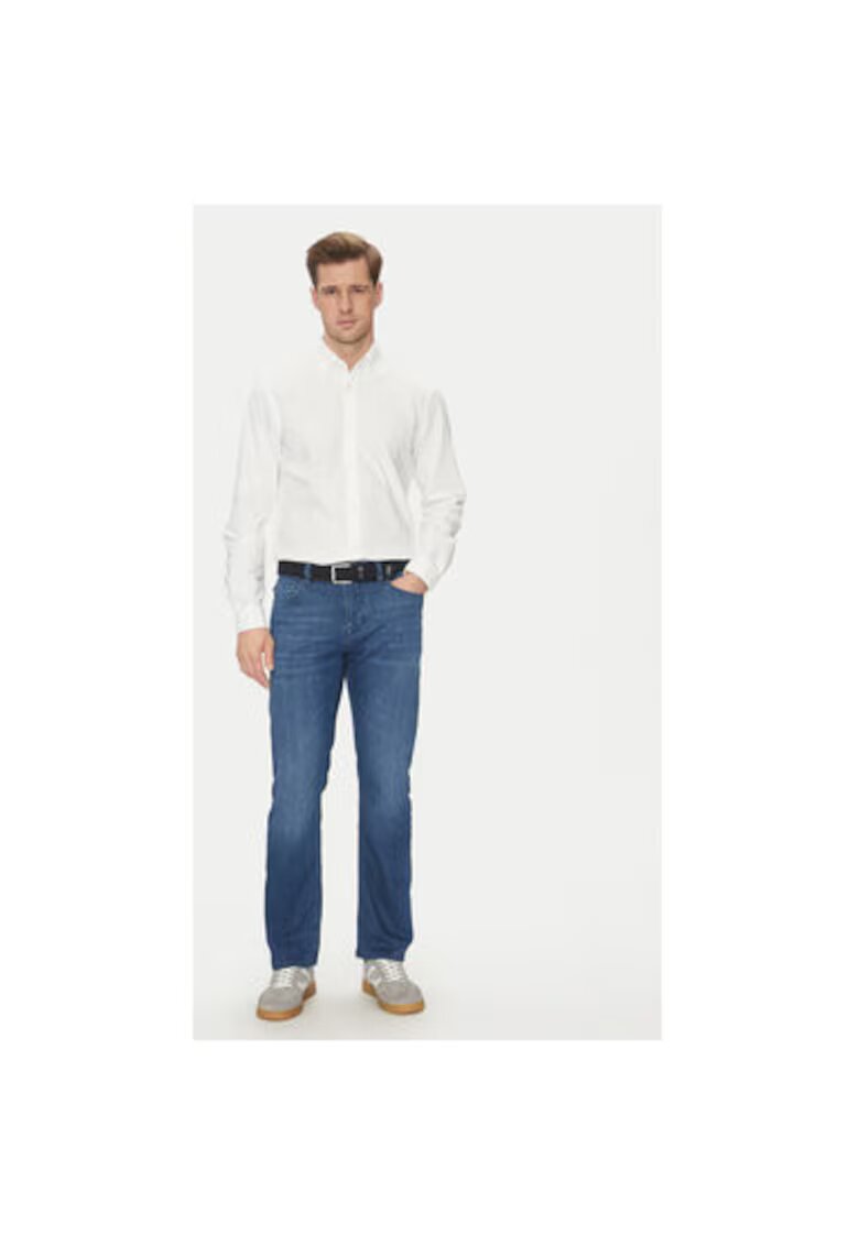 JOOP Jeans Мъжка риза - 10018044 30046460 - Памук - Бяла