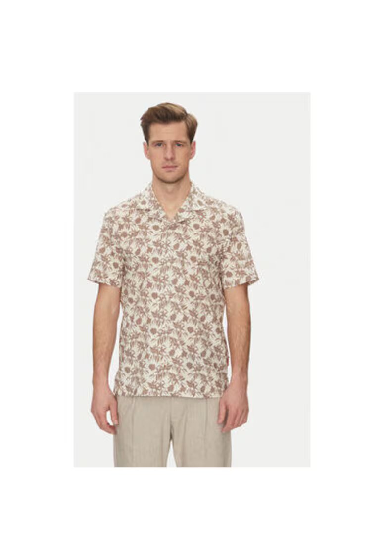 JOOP Jeans Мъжка риза - 10019533 30045987 - памук - бежово