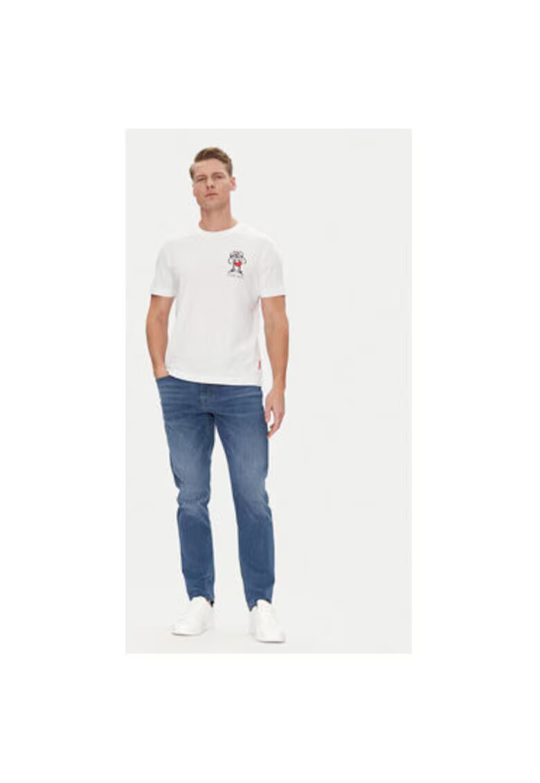 JOOP Jeans Мъжка тениска - 10019370 30045691 - Органичен памук - Бяла