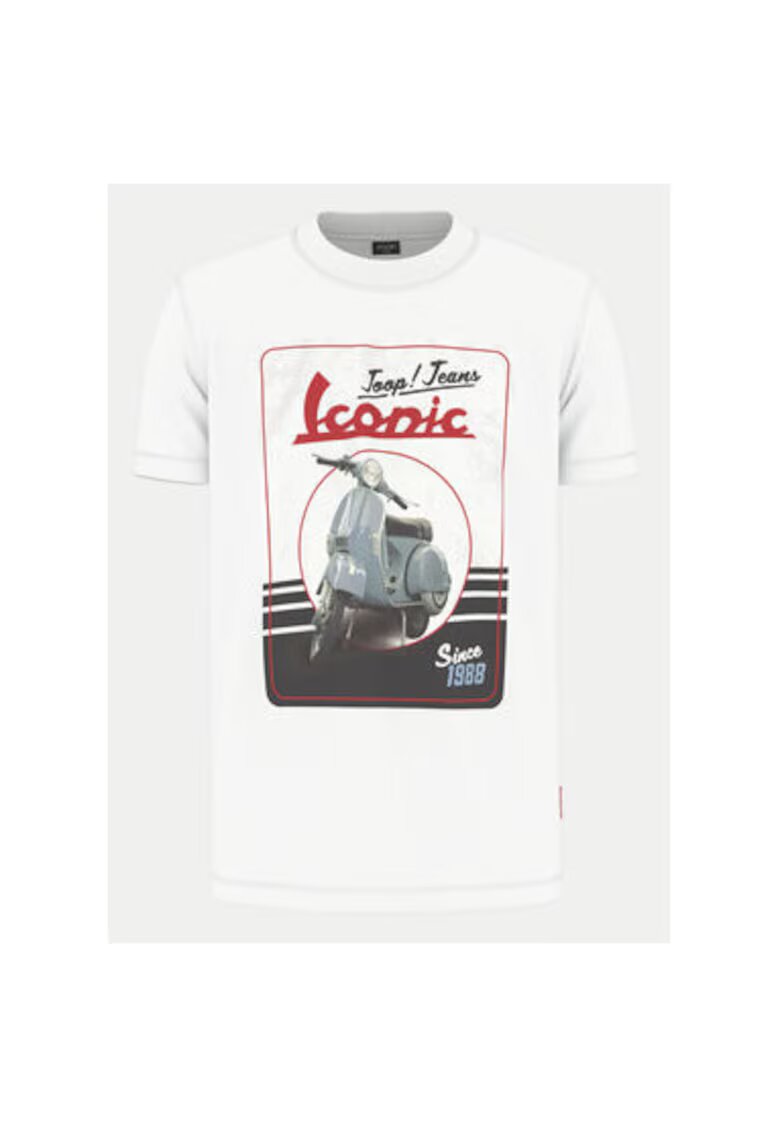 JOOP Jeans Мъжка тениска - - 304687884 - Органичен памук - Бяла