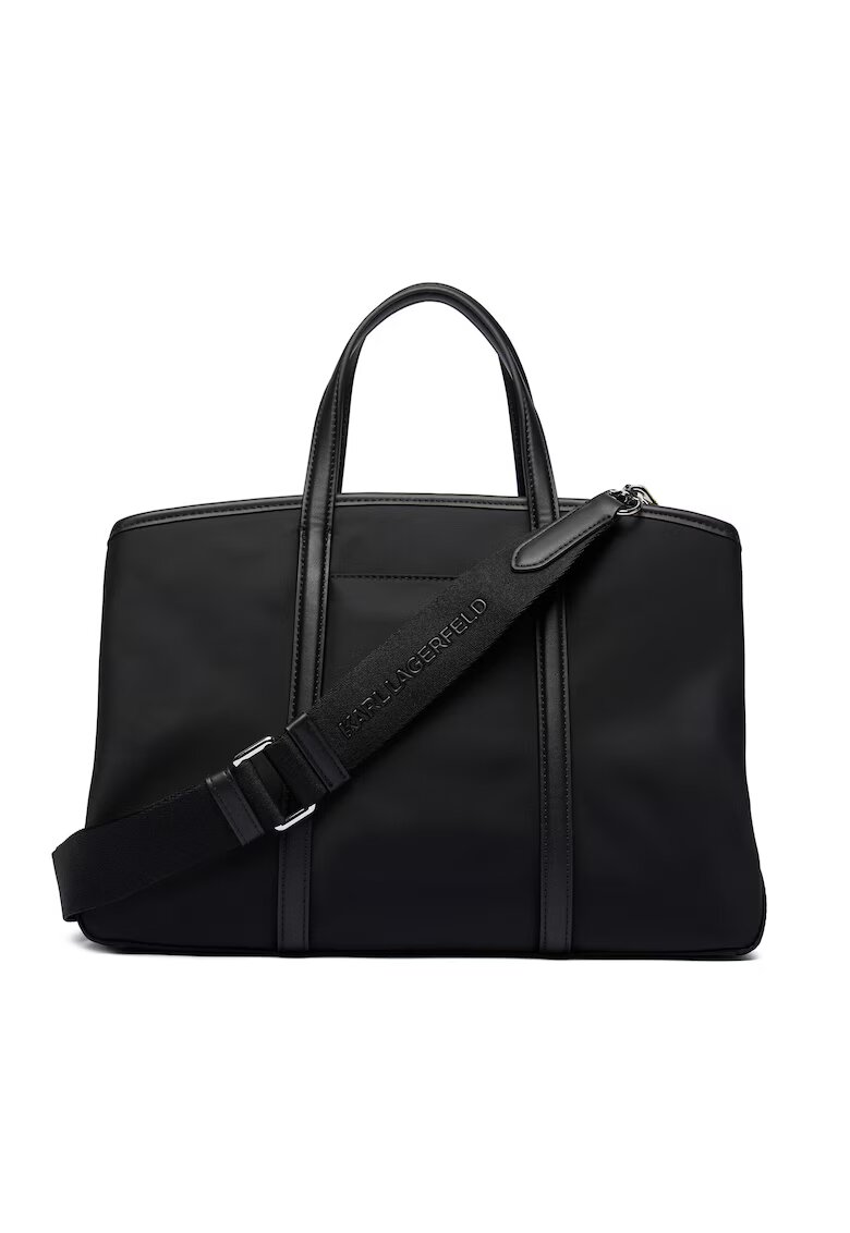 Karl Lagerfeld Дамска чанта черна - модел A4W30017 - от екологична кожа
