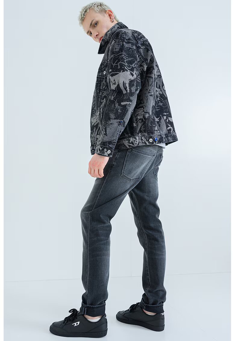 Karl Lagerfeld Jeans Дънково пке с джобове - Черен/Tъмносив