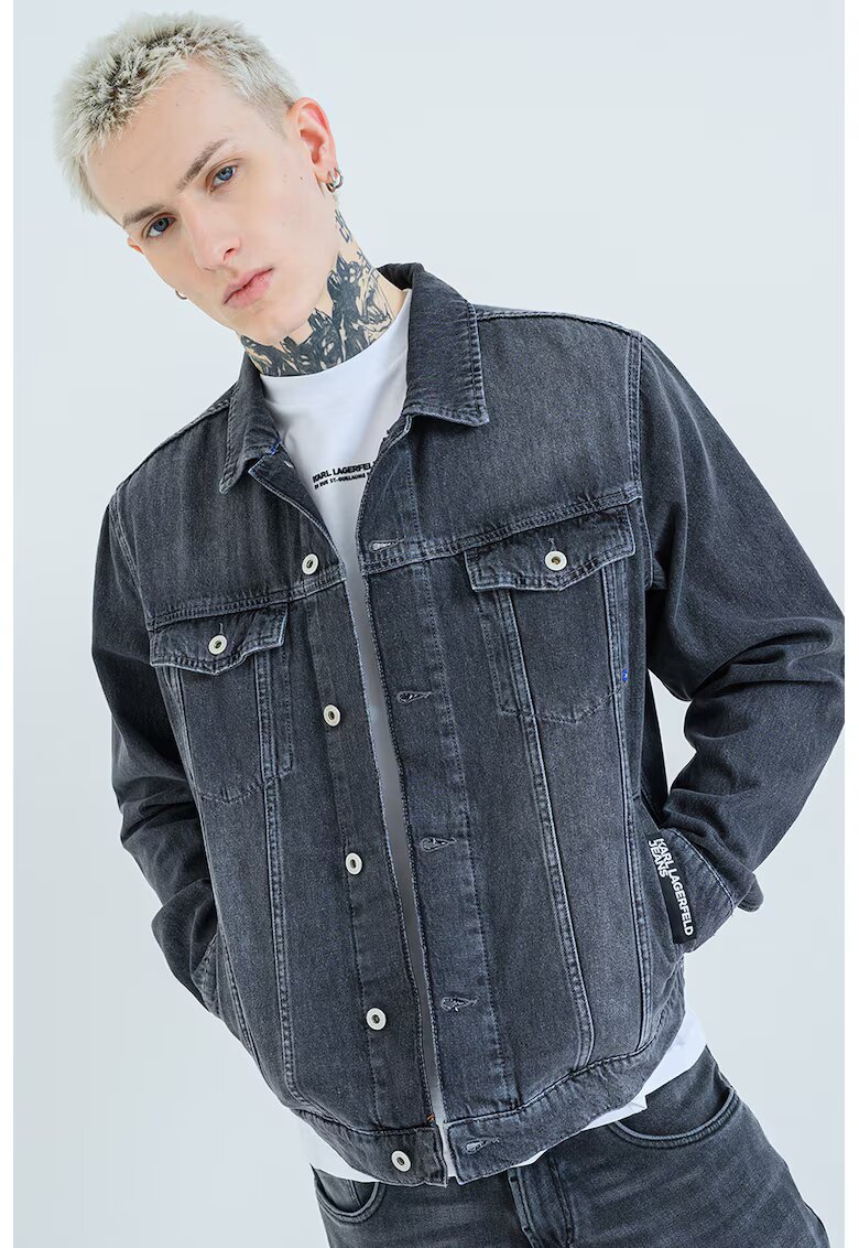 Karl Lagerfeld Jeans Дънково яке с джобове