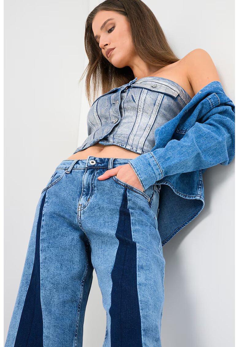 Karl Lagerfeld Jeans Къса блуза от деним