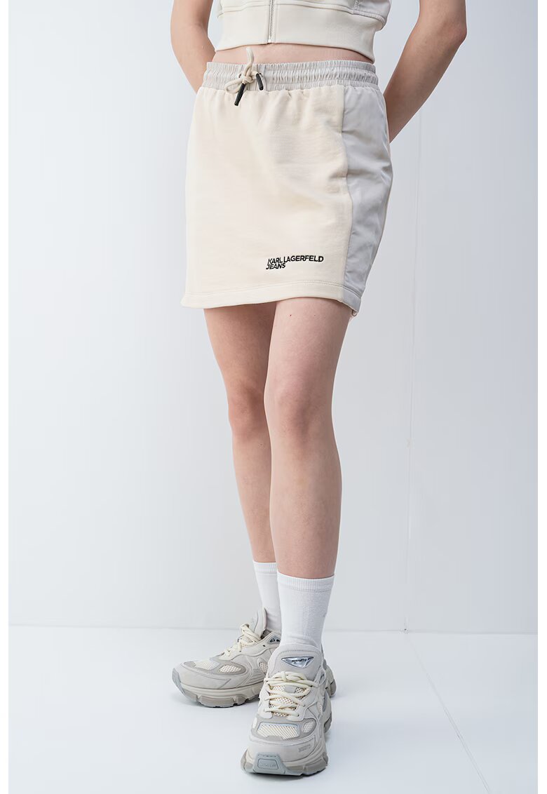 Karl Lagerfeld Jeans Къса пола с органичен памук