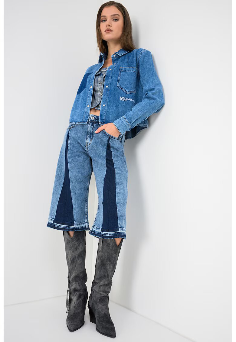 Karl Lagerfeld Jeans Къса риза от деним