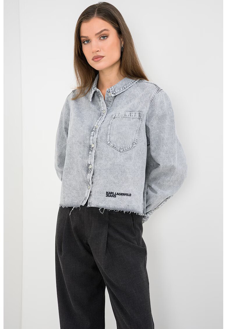 Karl Lagerfeld Jeans Къса риза от деним