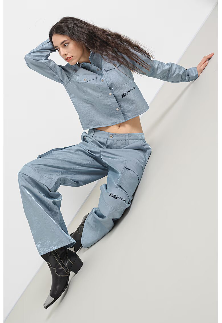 Karl Lagerfeld Jeans Къса риза с джобове