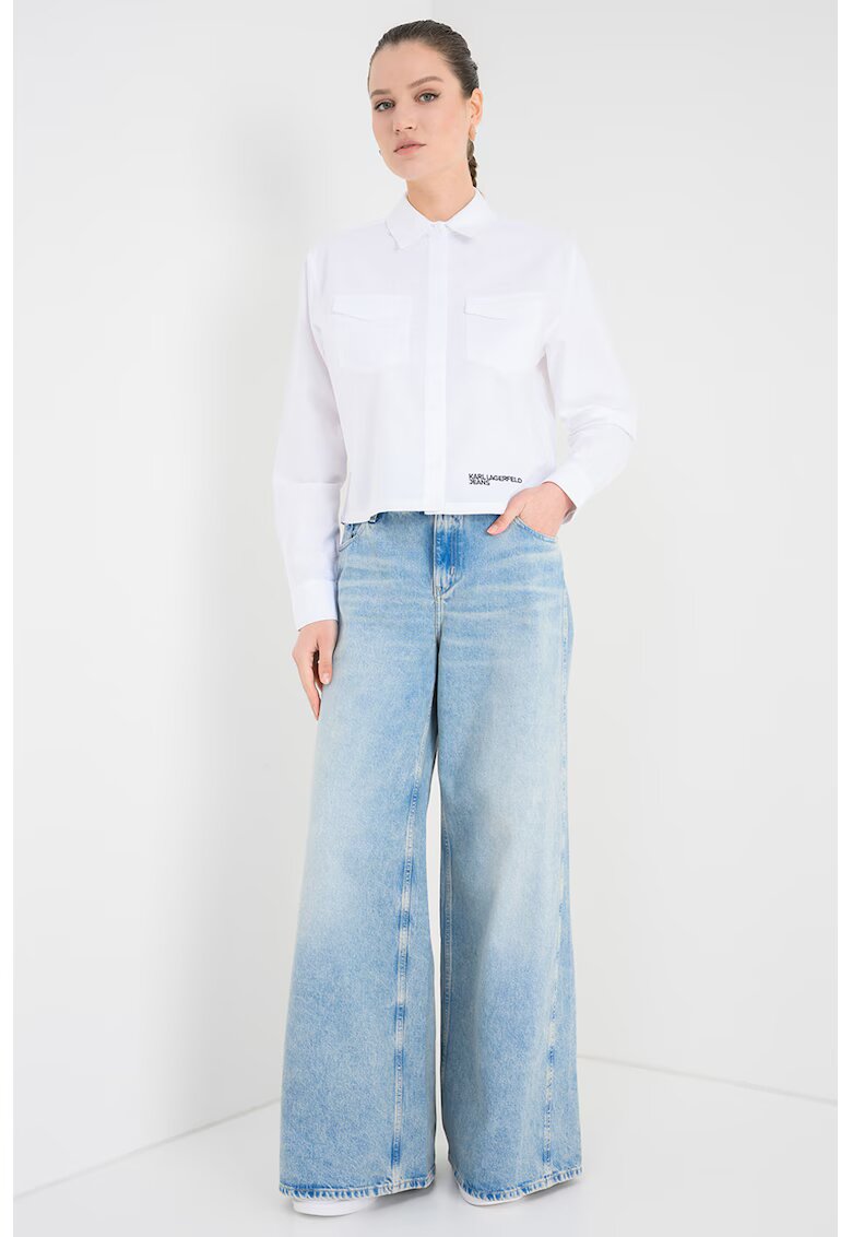 Karl Lagerfeld Jeans Къса риза с джобове