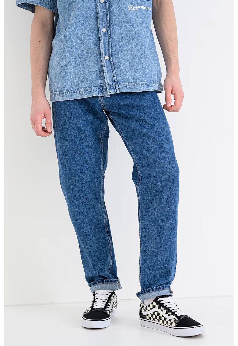 Karl Lagerfeld Jeans Скосени дънки с миди талия
