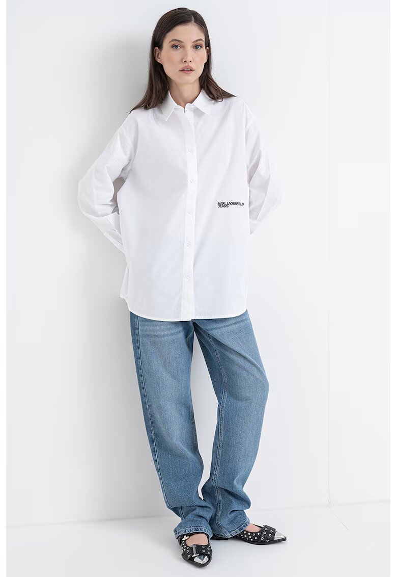 Karl Lagerfeld Jeans Уголемена риза от памук