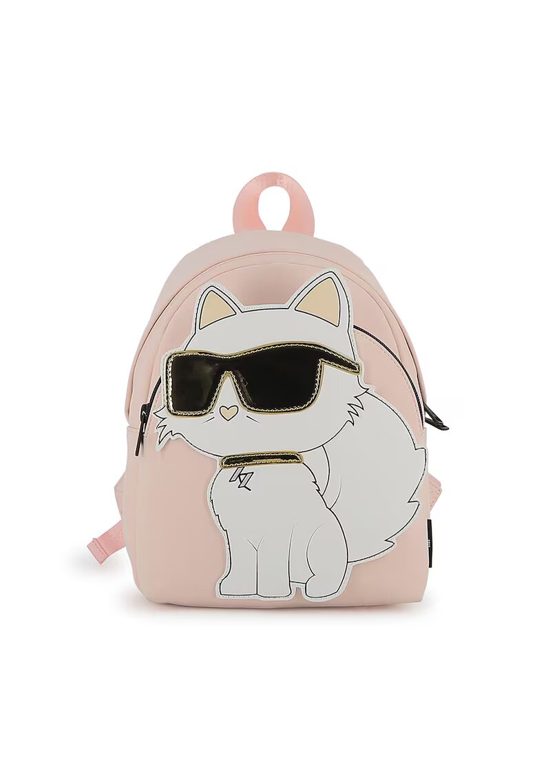KARL LAGERFELD KIDS Десенирана раница с регулируеми презрамки