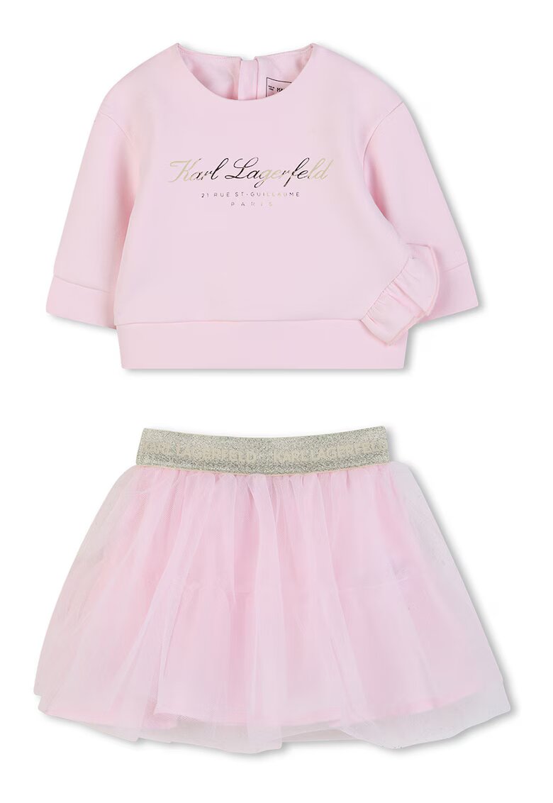 KARL LAGERFELD KIDS Суитшърт и пола от тюл
