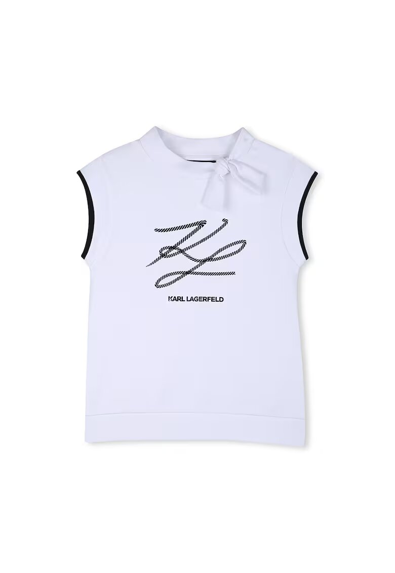 KARL LAGERFELD KIDS Тениска с лого - без ръкави