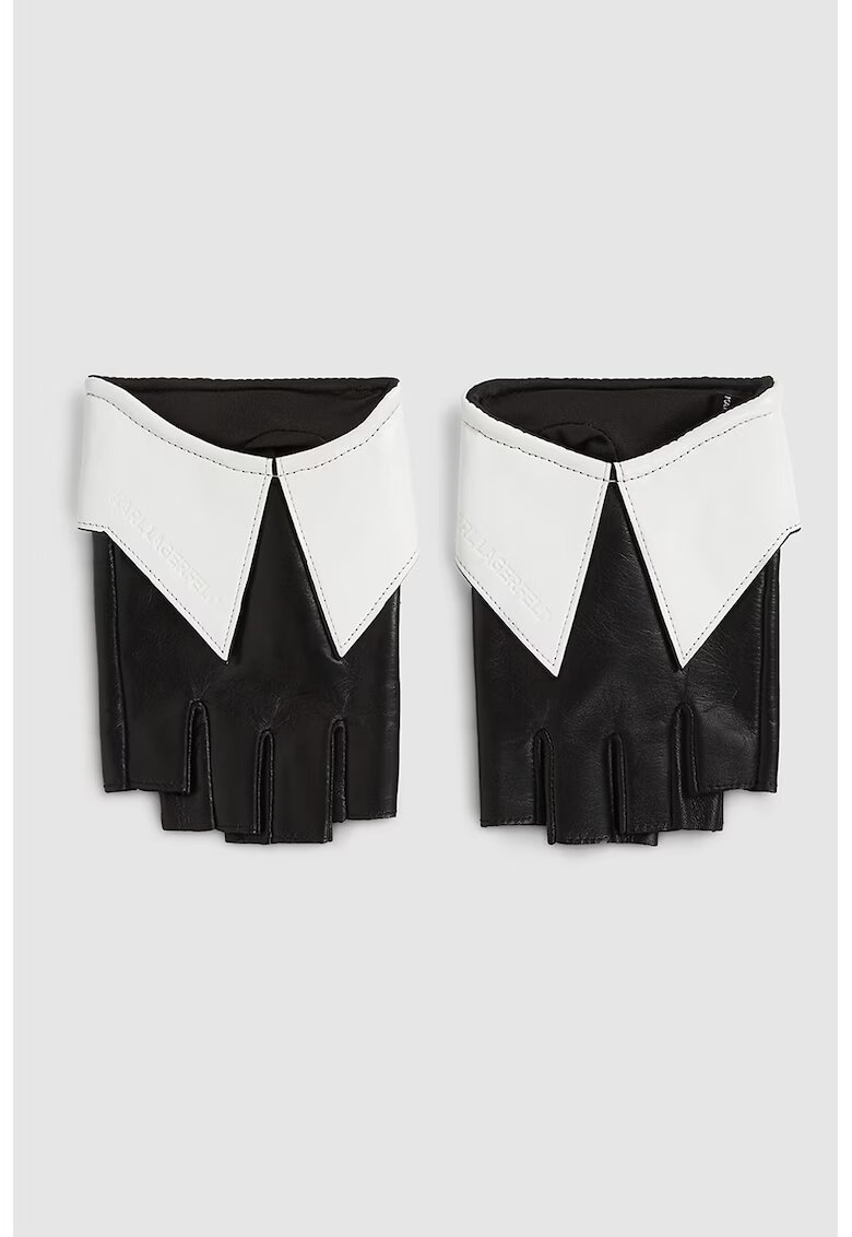 Karl Lagerfeld Кожени ръкавици без пръсти