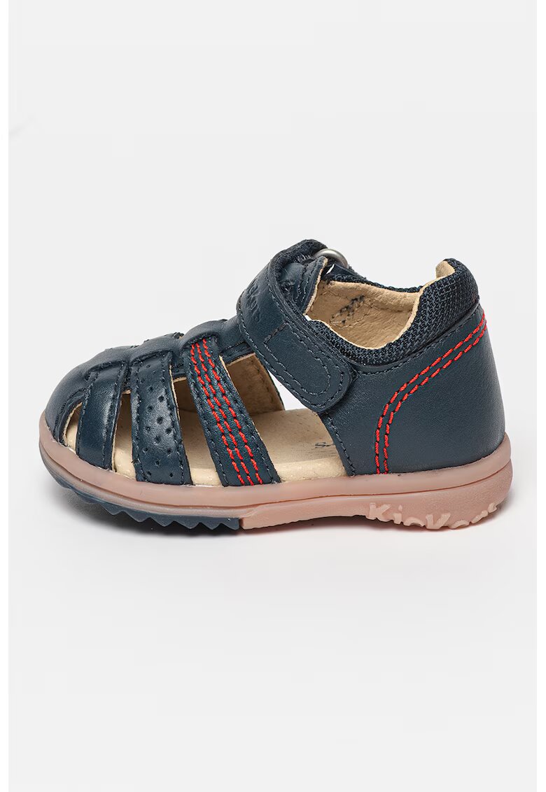 Kickers Кожени сандали Platiback с велкро