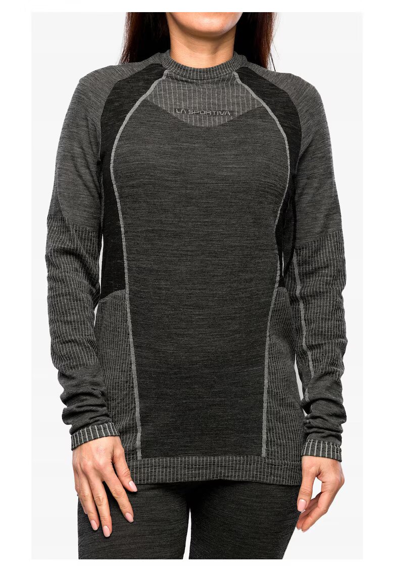 La Sportiva Дамска спортна блуза Wool70 Tech Longsleeve - терморегулираща - антибактериална - черна - мериносова вълна