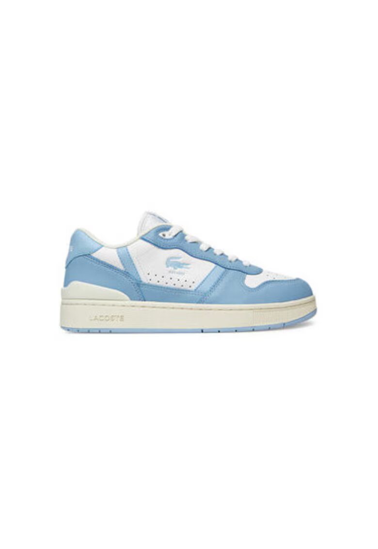 Lacoste Дамски спортни обувки - 748SFA0052 - Естествена кожа - 39 EU - Бял/Син - Бял/Син