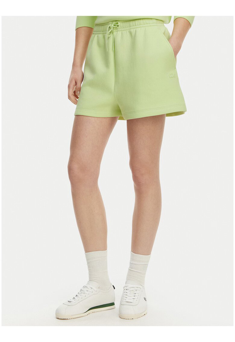 Lacoste Спортни къси панталони - - памук-еластан - минималистичен дизайн