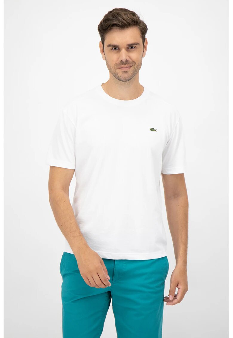 Lacoste Тениска с овално деколте и лого