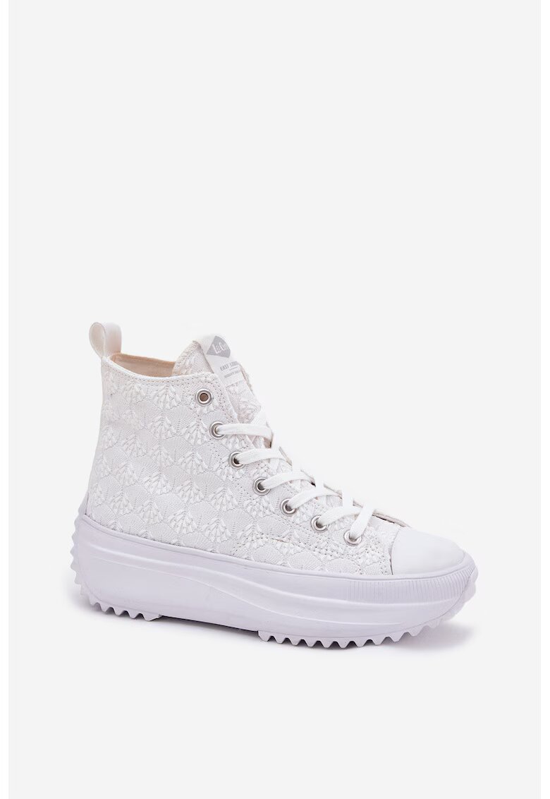 Le Cooper Дамски кецове Lee Cooper LCW-25-31-3461L - високи - бели - текстил