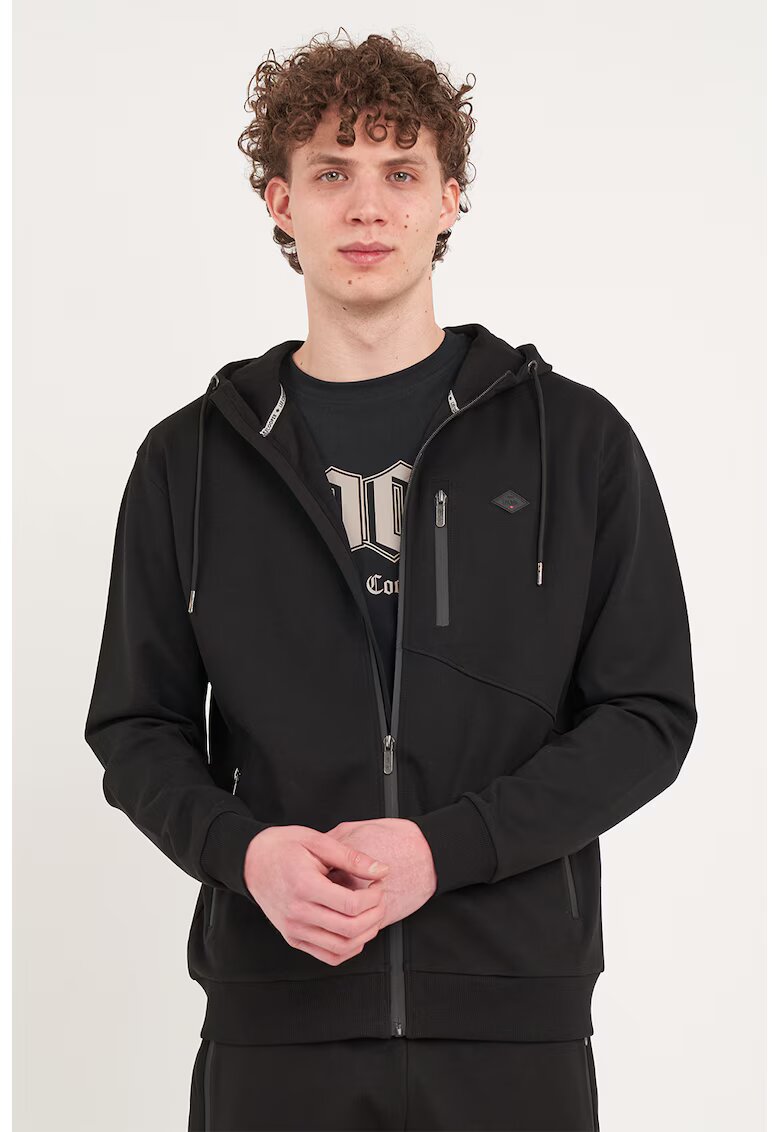 Lee Cooper Худи с памук с джобове с цип