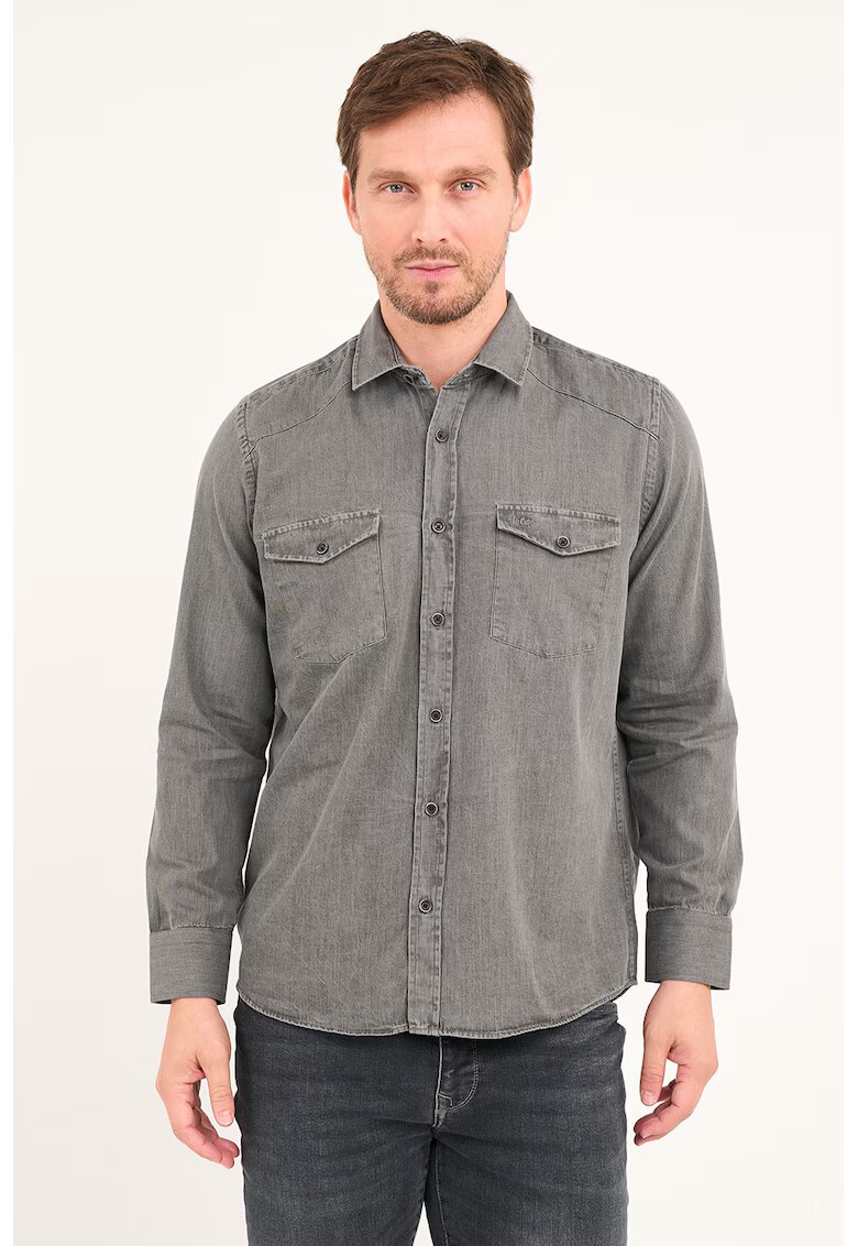 Lee Cooper Риза от деним с джобове на гърдите