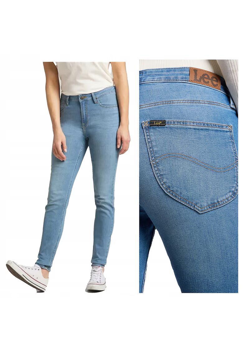 Lee Дамски дънки - Elly - Slim Fit - Средна талия - 5 джоба - Цип - Дълги - Памук -