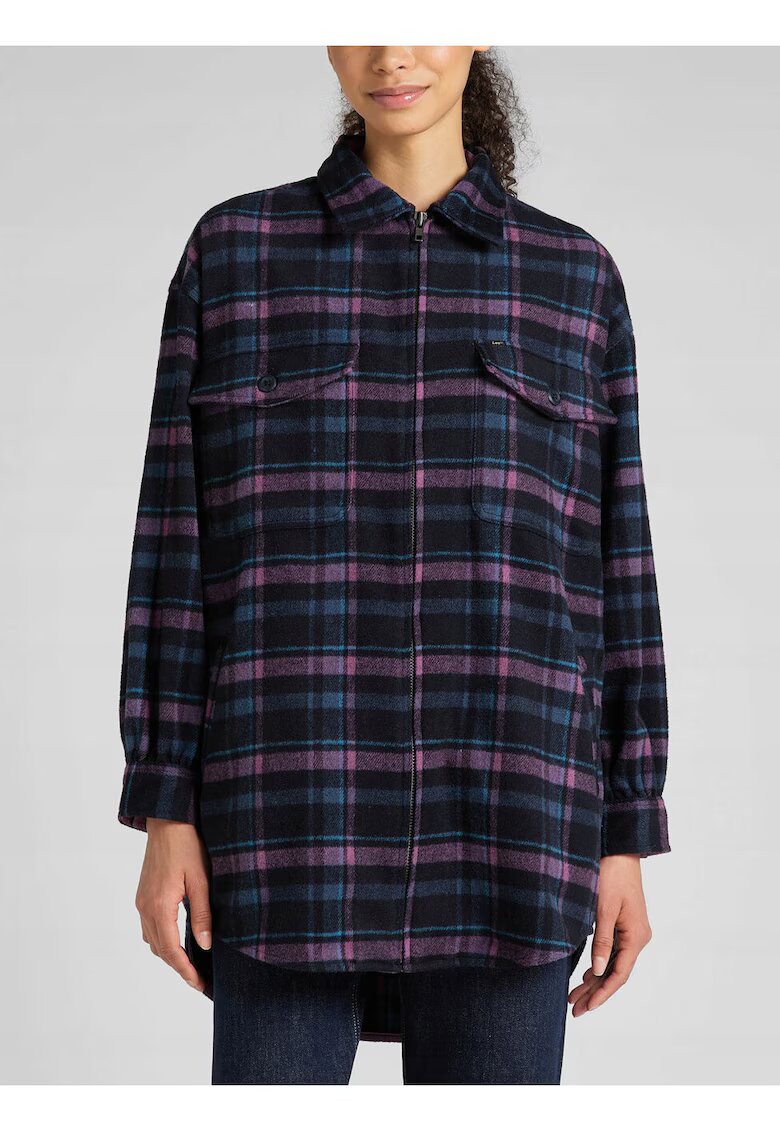 Lee Дамско Яке - 90s Workwear Overshirt - Стандартна Кройка - Класически Дизайн - Дълги Ръкави - 2 Джоба - С Копчета - Памук - L INTL