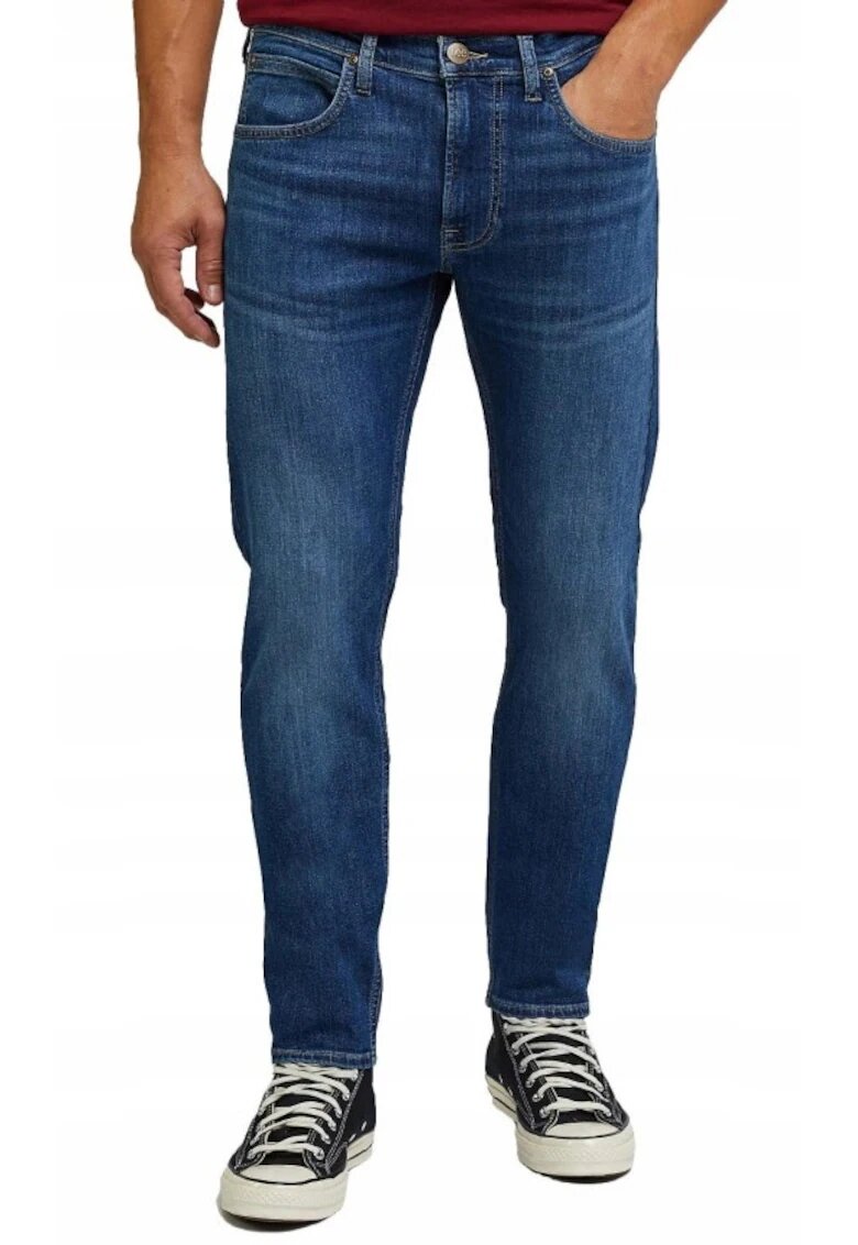 Lee Мъжки дънки Luke с кройка Slim Tapered и средна талия сини 60919