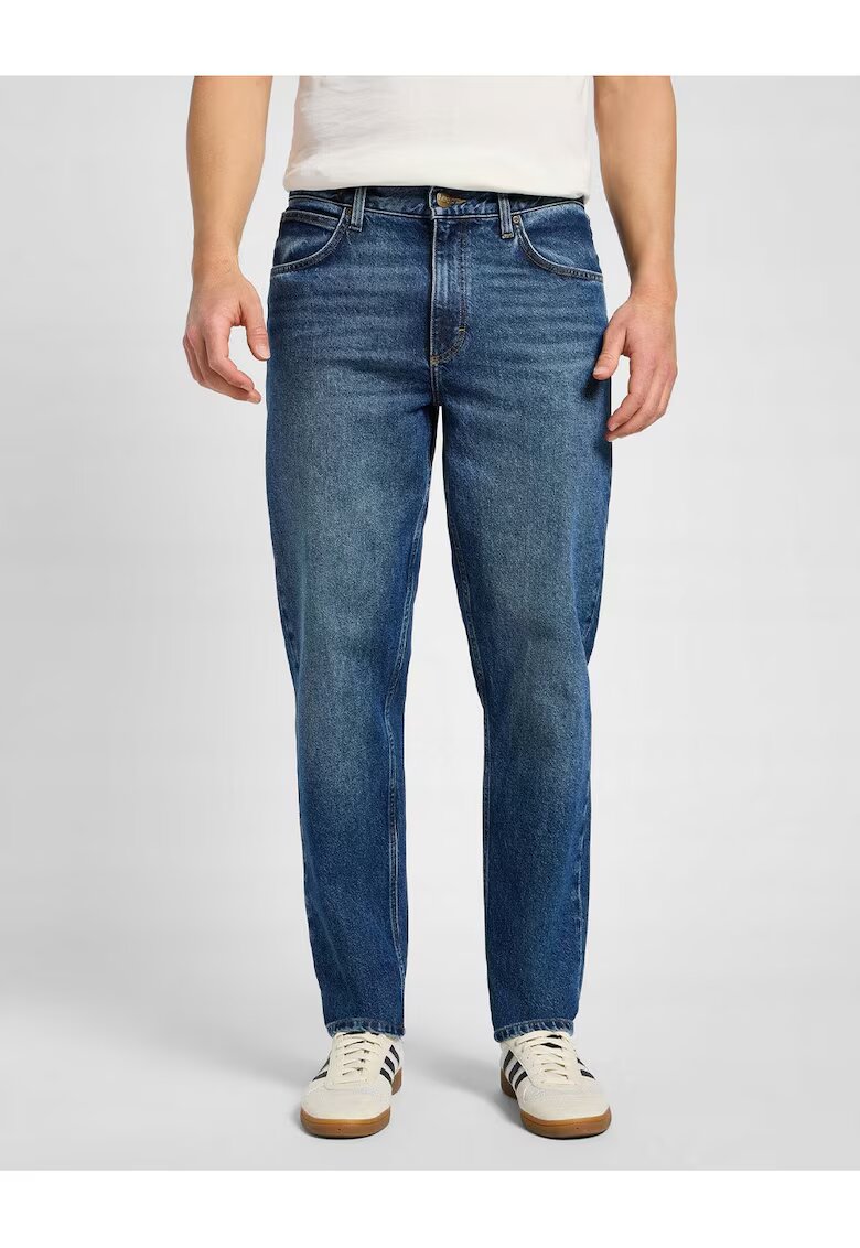 Lee Мъжки дънки - Oscar - Slim Fit - Средна талия - 5 джоба - Цип - Дълги - Памук - W36-L32 US